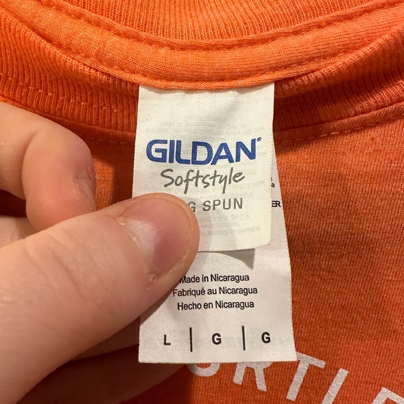 Georgia Sea Turtle Center Turtle Crawl 2020 Orange Gildan Size L - Picture 4 of 4